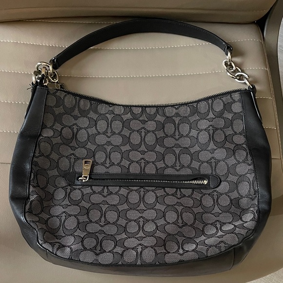 Coach Black and Gray Hobo Bag Like New! Barely used! - Picture 2 of 8